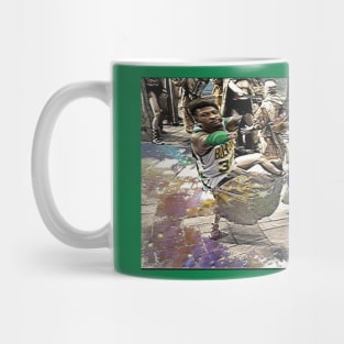 Smarf Spartan Kick Embiid Down The Well Mug